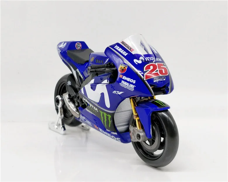 Maisto 1/18 1:18 Масштаб WGP 18 Yamaha No25 гоночный мотоцикл Мотоциклы литье под давлением дисплей модели игрушки для мальчиков - Цвет: 2018 Yamaha No25