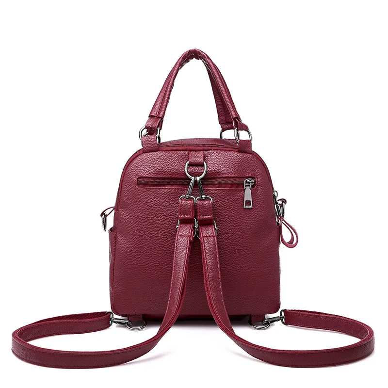 

2018 New Style Backpack Street Fashion Multi-Purpose WOMEN'S Bag Shoulder Hand Versatile Simple WOMEN'S Bag