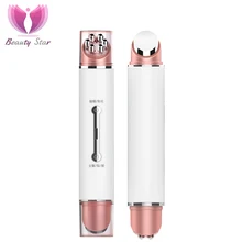 Королева красоты светодиодный массажер для глаз лица EMS глаз с подогревом Массажная для лица Омоложение кожи лифтинг лица анти-уход за морщинистой кожей устройство