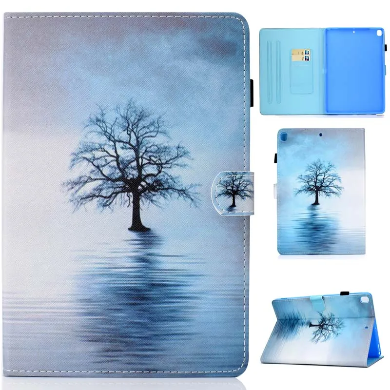 case Чехол для iPad 10,2 Funda, чехол для iPad 7-го поколения, 10,2 дюймов, A2200, A2198, A2197, A2232, умный чехол+ защита экрана+ ручка - Цвет: case