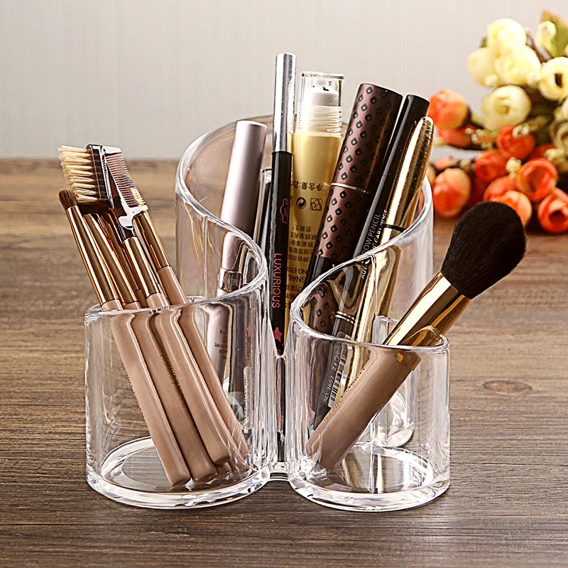 

Acrylic Makeup Brush Storage Holder Pen Holder Dressing Table Makeup Brush Box Makeup Cosmetic Organizer