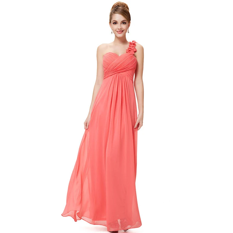 Это Yiiya размера плюс платье подружки невесты es лодочка шеи Ruched бордовый Vestido Madrinha одно плечо длинное платье подружки невесты C523