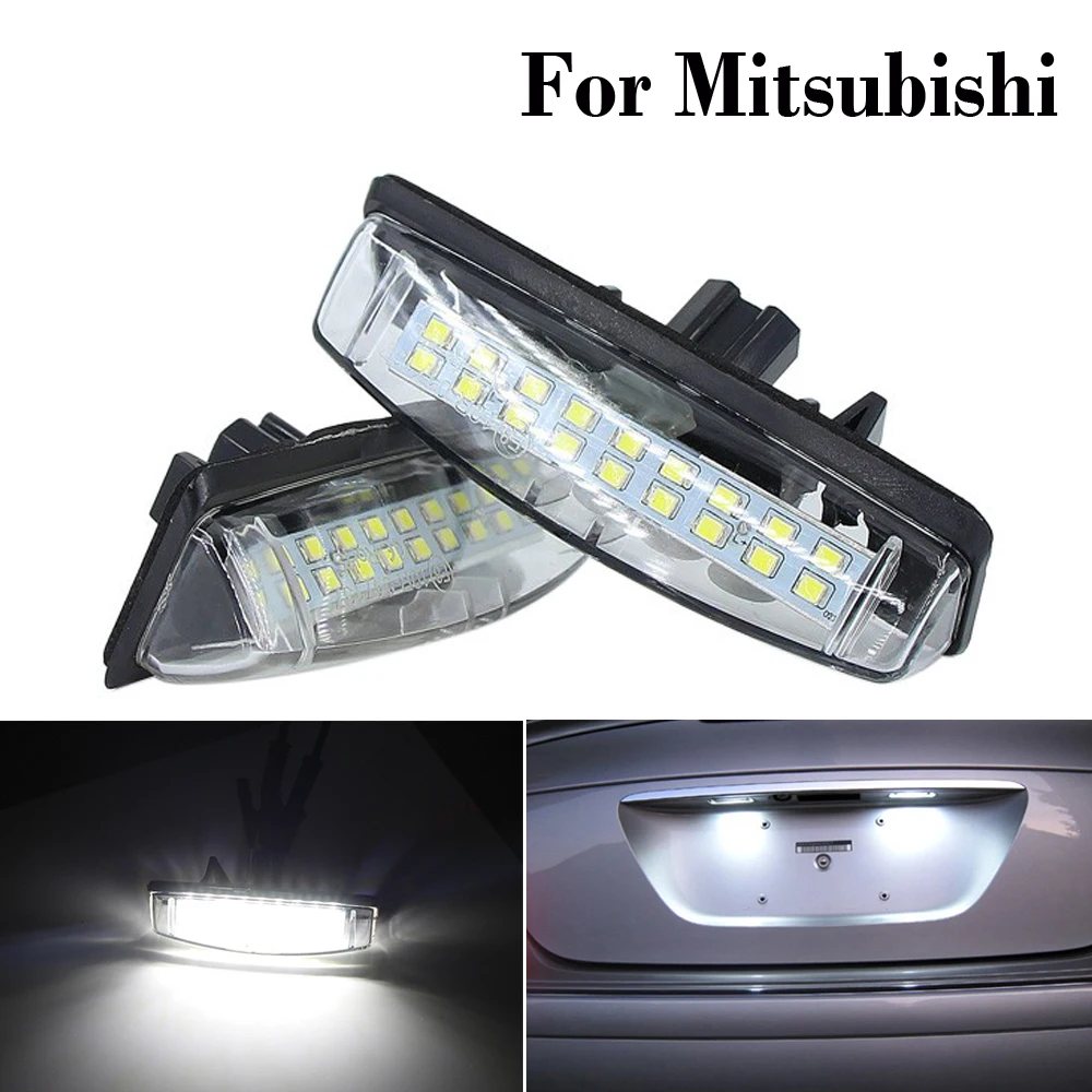 2 Pcs CANBUS No Error Car License Plate Lights Bulb for Mitsubishi Colt