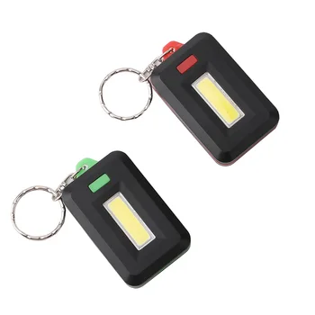 

Super Mini Keychain Flashlight Pocket 3*AAA Battery COB LED Flashlight Keychain Portable 3 Modes Emergency Small Lantern