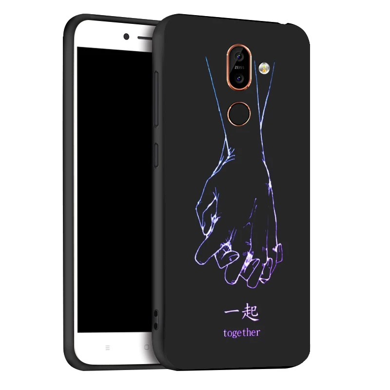 Ojeleye мягкий чехол для Nokia 7,1 Plus, модный черный силиконовый чехол для Nokia 9 PureView 7,1 6,1 3,1 Plus 5,1 7, бампер - Цвет: X086