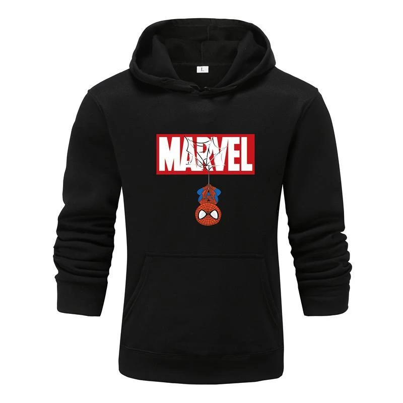 2020 Otoño Invierno sudaderas MARVEL Spiderman hombres Tops Casual nuevo chándal los Vengadores marca pulóveres|Sudaderas con capucha y sudaderas| -