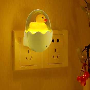 

Yellow Duck LED Night Light Sensor Control Wall Lamp Household Living Room Accessories for Home Bedroom Decoration