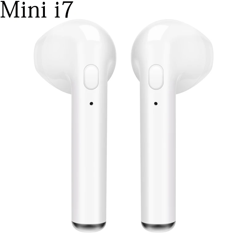 

i7 tws Bluetooth 5.0 Earphone Mini Wireless Music Headset 6D Hifi Stereo Bass Sport Earbud No Charging Box For Xiaomi Not i9 i10