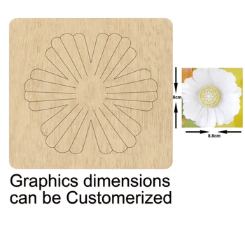 

Flower Chrysanthemum DIY Cutting Mold Wood Dies For Leather Blade Rule Cutter For DIY Leather Cloth Paper Crafts