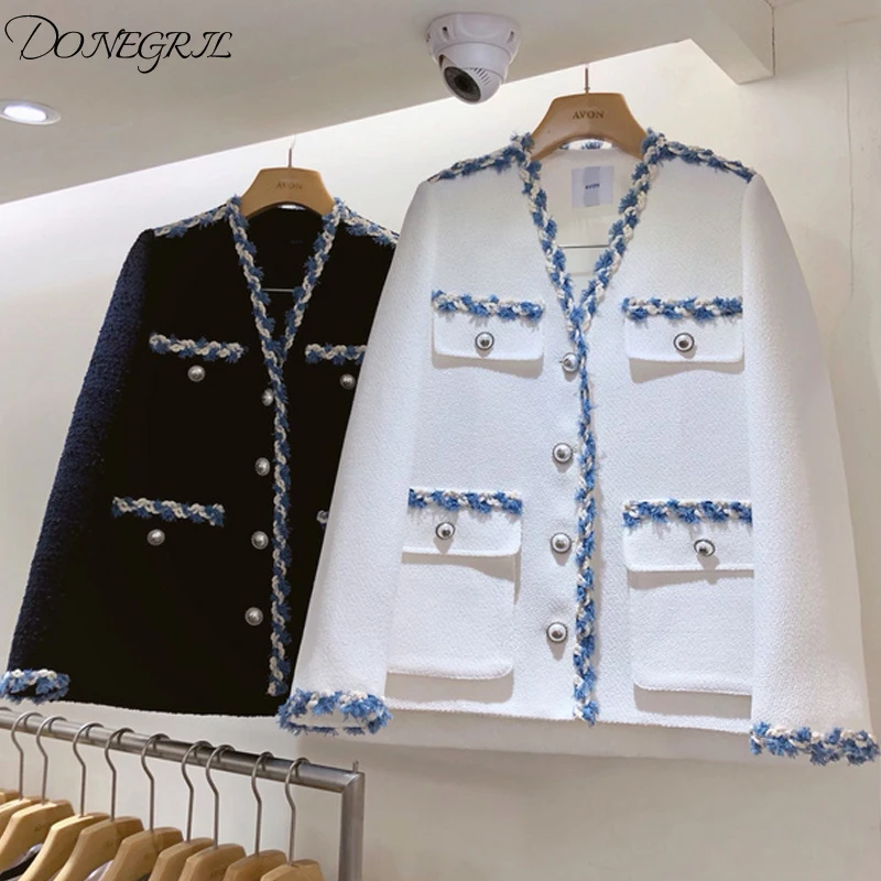 2020 Новый с бахромой темперамент короткая куртка весна осень и зима вязаная