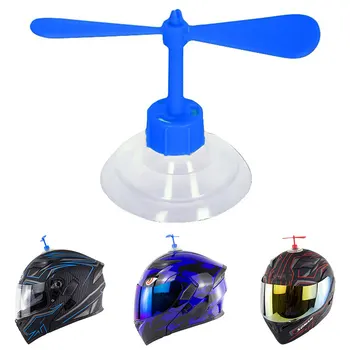 

Red Motorcycle Helmet Fan Decoration Motorcycle Helmet Decor Driving Universal Motorcycle Helmet Helmet Propellers