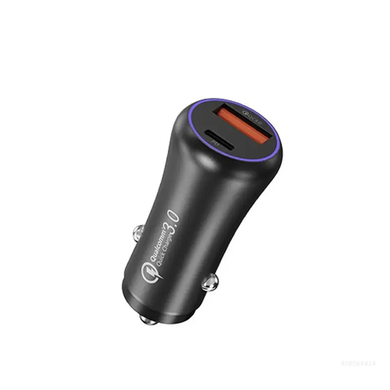 Super Fast Charging QC3.0 Mini Cigarette Lighter for 13 12 11 Pro Max Ultra Note 20 iPad MacBook Aluminum Alloy Dropshippin | Мобильные