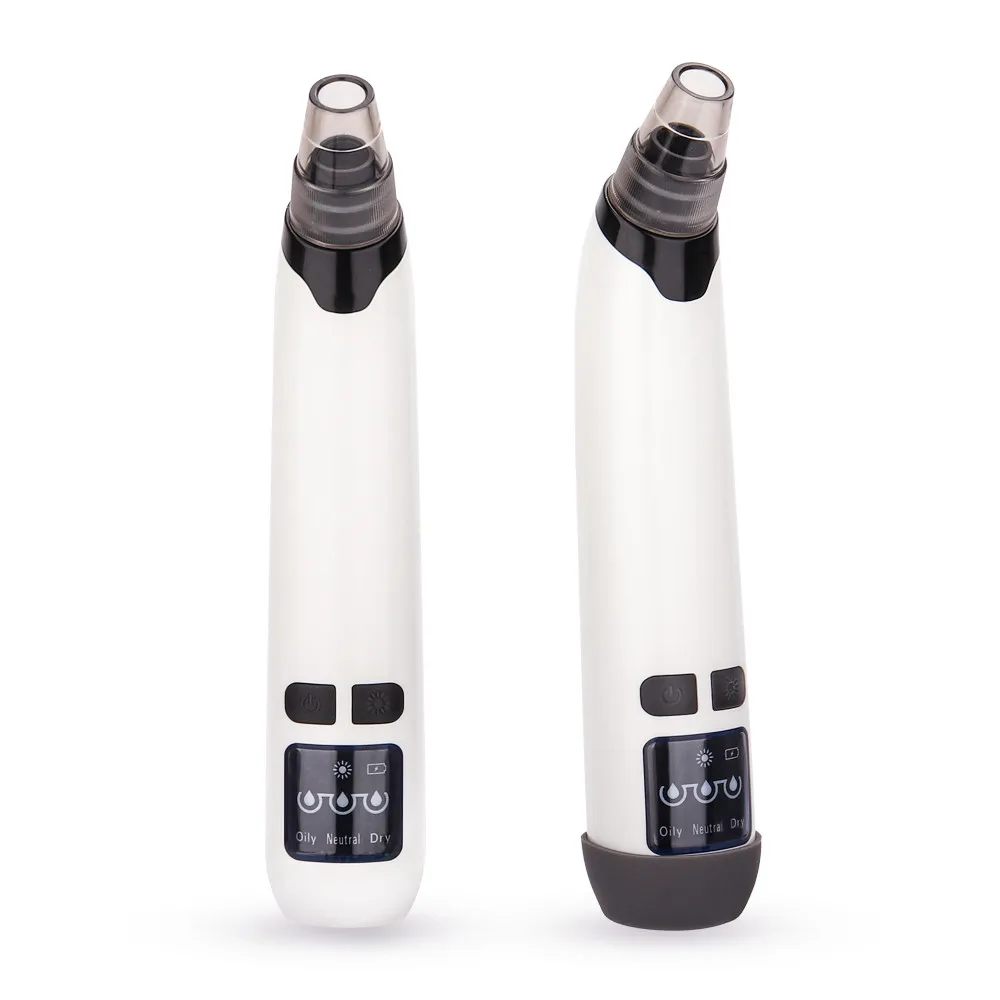 Removedor de Sucção Cuidados com a Pele Limpo com 5 Rosto Elétrico Nariz Vácuo Cravo Poros Espinha Acne Removedor Mais Dicas Ferramenta Facial 8 Beleza e saúde