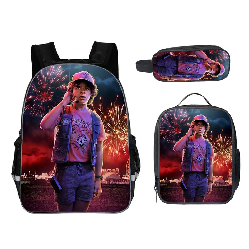 backpack bag Комплект из 3 предметов, Оксфорд, студенческий рюкзак для мальчиков, странные вещи, рюкзак для детей/детские школьные сумки ортопедические рюкзаки - Цвет: backpack bag