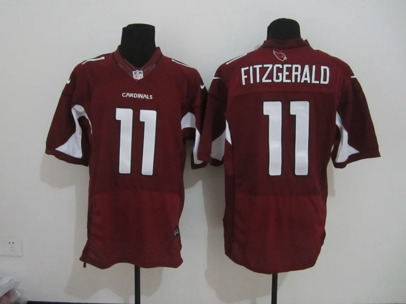Красный Stitiched, Arizona s Carson Palmer Kurt Warner Ларри фитцджералд Патрик Питерсон Tyrann Mathieu Джерси - Цвет: Красный