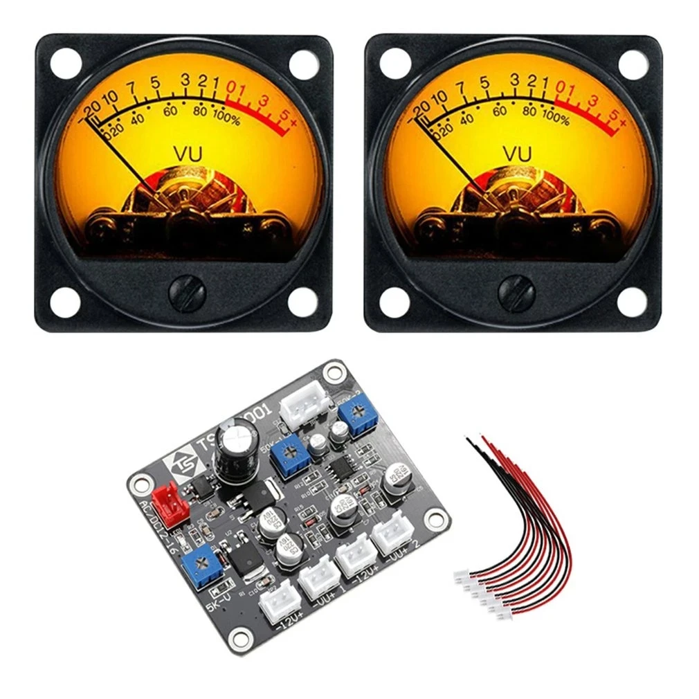 

VU Meter Power Amplifier DB Meter Electronic Tube Amplifier Level Pressure Tester TR-35 With Driver Board Measuring Tools