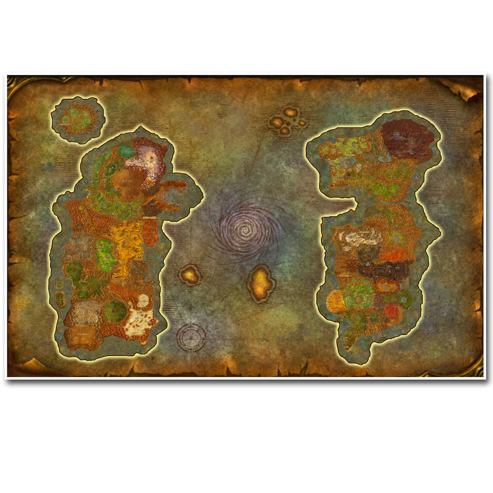 Плакат World Of Warcraft Картина на холсте настенные художественные наклейки WOW игровой