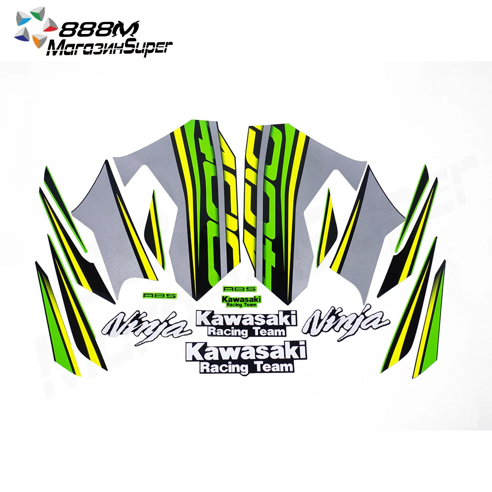New Fit For Kawasaki Ninja400 Ninja 400 R Fairing Sticker Kit