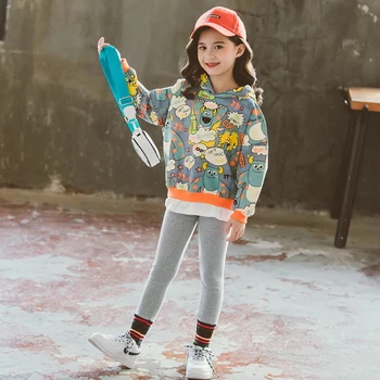 

Long Sleeve Children Clothes Set Fashion Autumn Winter Teenage Clothes for Girls Outfits Fall Cute Ubrania Clothes AE50CC