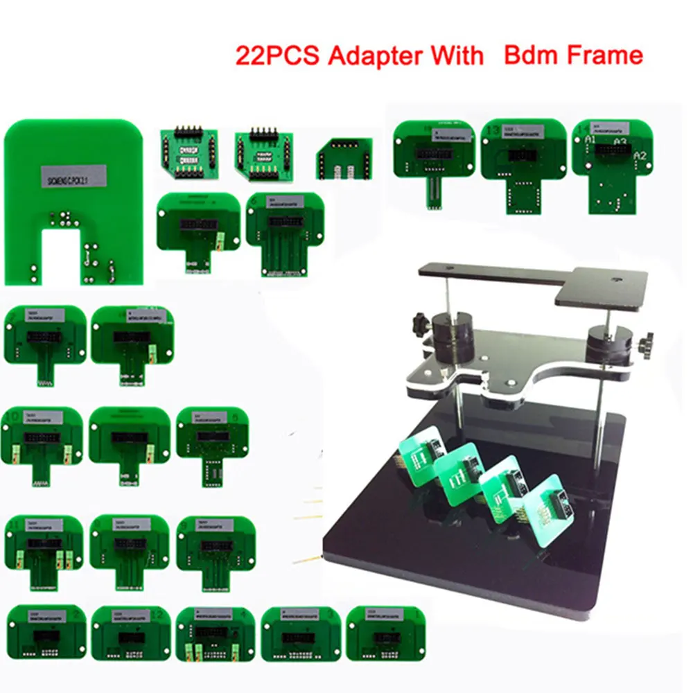  22pcs BDM adapters KTAG KESS KTM Dimsport BDM Probe Adapters Full Set LED BDM Frame ECU RAMP Adapte - 4000035254943