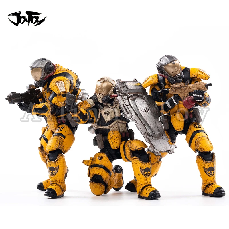 Экшн-фигурки JOYTOY 1/18 3 75 дюйма (3 шт./компл.) 02nd Legion Interstellar Trooper аниме коллекционная