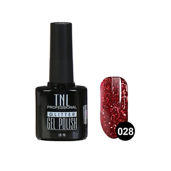 

TNL Glitter gel polish No. 28, Alizarin, 10 ml