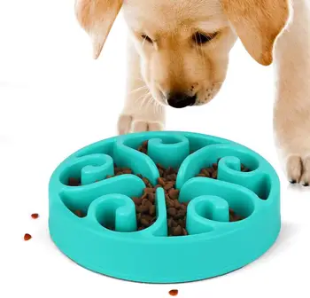 

Dog Feeding Bowl Slow Feeder Dog Bowl Pet Dog Food Water Feeder Slow Feeding Interactive Bloat Stop Dog Bowls