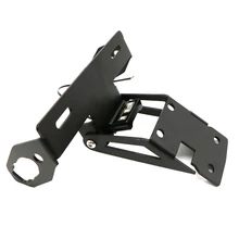 Кронштейн номерного знака с светильник, прямой крой, запасные части для укладки, легкая установка, задний светодиодный светильник из нержавеющей стали для Kawasaki Z650