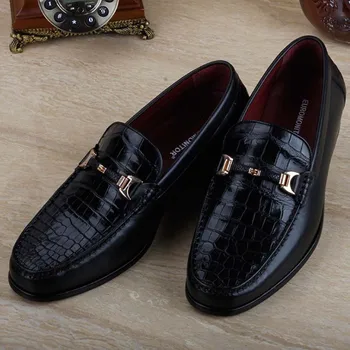 

ourui new arrival crocodile leather men doug shoes male genuine crocodile leather wear-resisting non-slip men singles shoes
