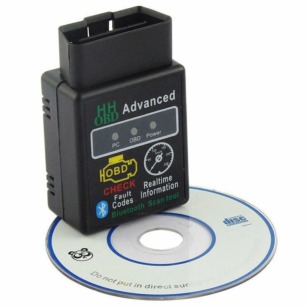 V2.1 OBD2 ELM327 Bluetooth V2.1V1.5 автомобильный диагностический инструмент HHOBD автоматический интерфейс сканер считыватель кодов для инструмента сканирования крутящего момента автомобильные аксессуары - Цвет: V2.1