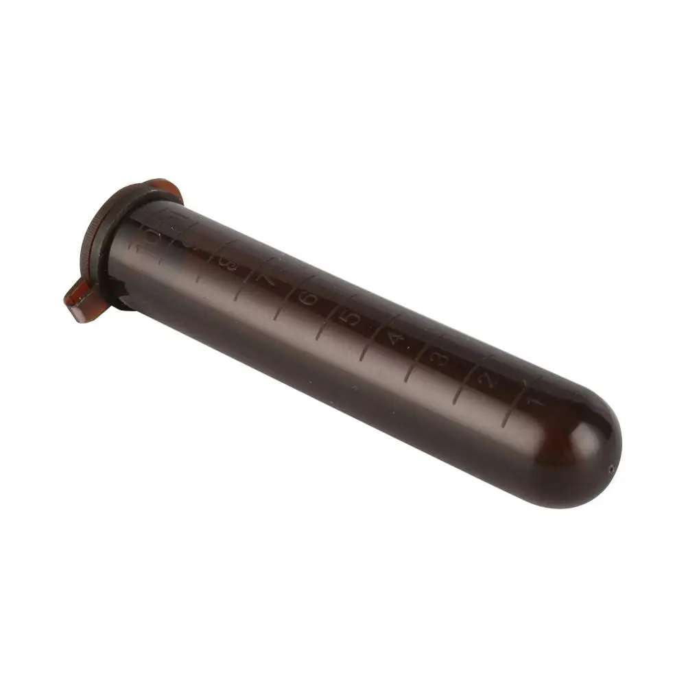 50 Pcs 10ml Plastic Brown Centrifuge Tube With ScaleCentrifugal Tube Snap Cap Round Bottom Sample Vial Laboratory Test Tool