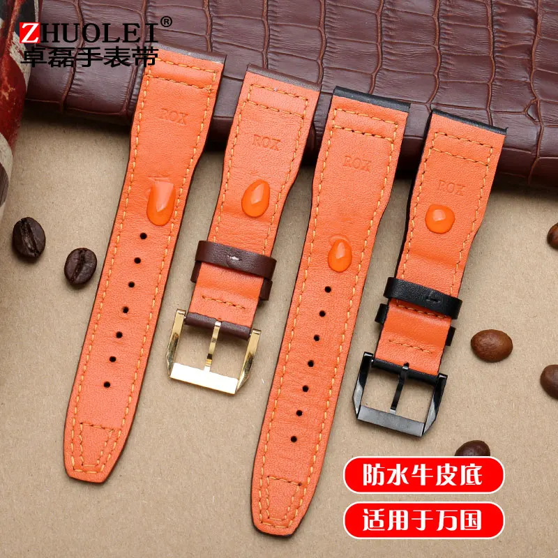 Leather watch strap fit for Universal Pilot IW327004/377714 Little Prince's special watch strap
