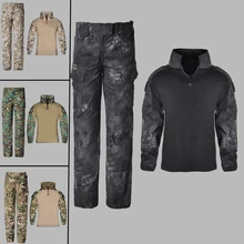 Тактическая Военная униформа для мальчиков и девочек, армейская Боевая куртка+ штаны, костюмы, камуфляжные детские школьные карнавальные костюмы на Хэллоуин, костюм