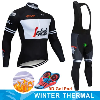 

Black and white Long Sleeve Bike Clothes Thermal Fleece Ropa Roupa Invierno MTB Bike Clothing Winter Cycling Jersey