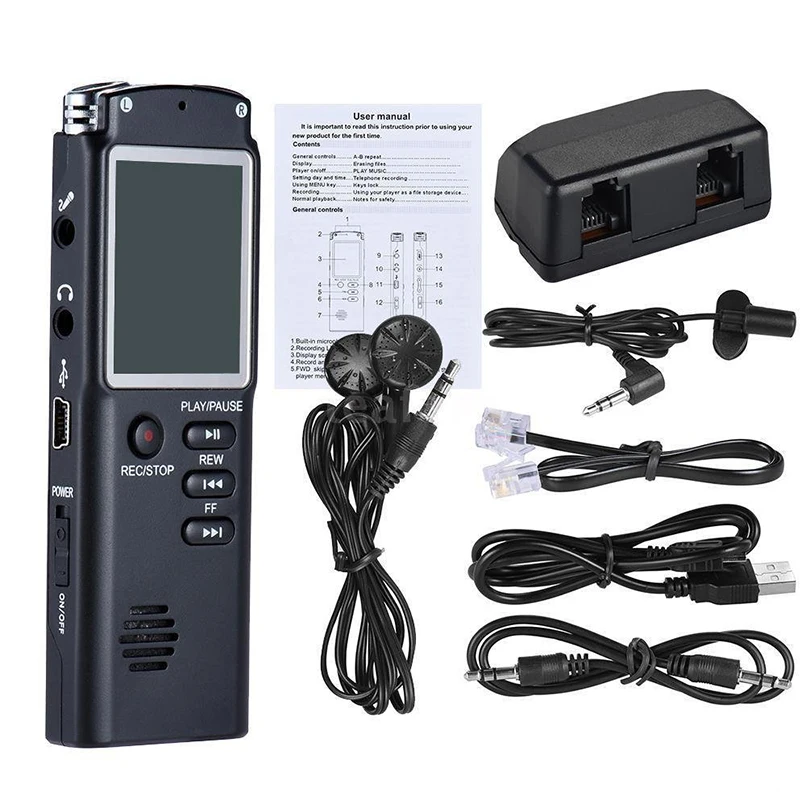 

Mini Digital MP3 Music Player Voice Recording Microphone 8GB 16GB 32GB USB Digital Audio Voice Recorder