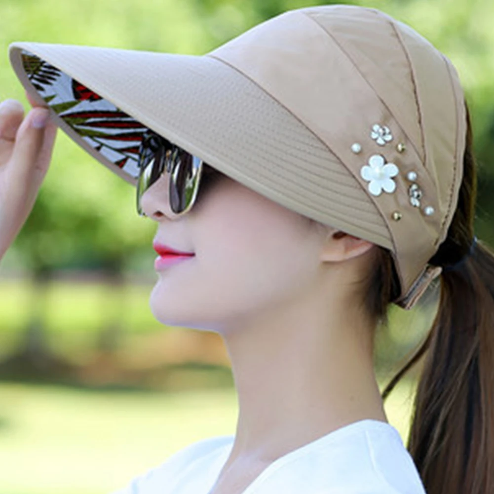 Hat Women autumn casual wild travel UV protection Korean version of the foldable sun protection sun hat visor hat