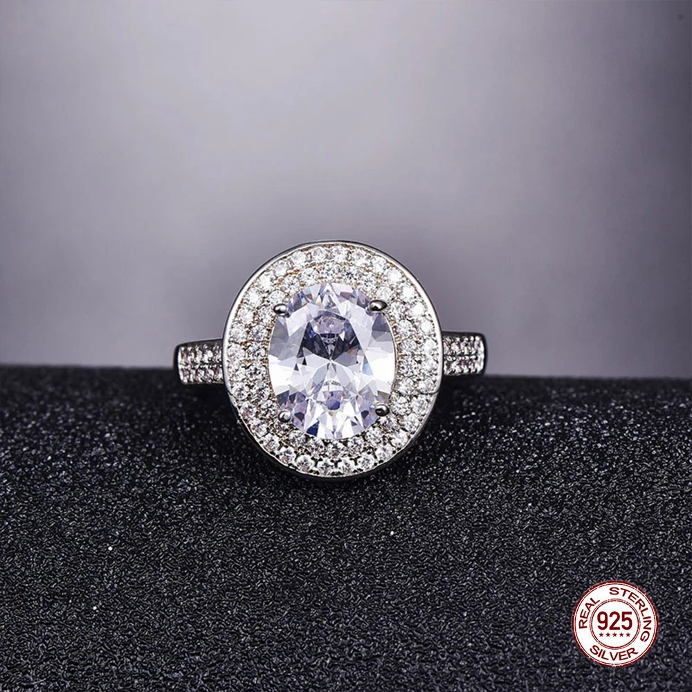 Trendy Engagement Ruby Ring 925 Sterling Silver Rings For Women Gemstone Ring Fine Natural Amethyst ring Cocktaill Party