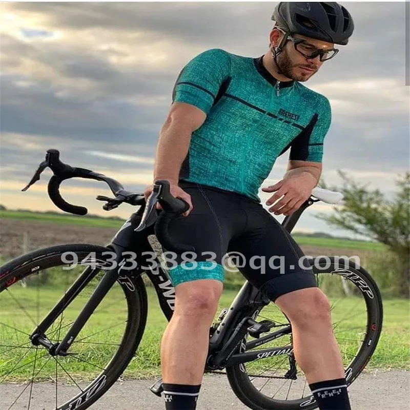 2019 FRENESI men cycling clothing summer breathable tights bike jersey set uniforme ciclismo hombre  triathlon suit MTB team bic