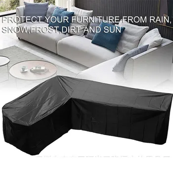 

Furniture Cover Waterproof Corner Sofa Shape Furniture Cover Rattan Patio Garden Furniture Protective Cover All-Purpose Outdoor