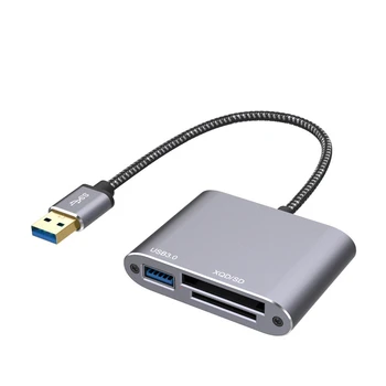 

3 In1 XQD Card Reader High Speed 5Gbps USB to XQD/SD/USB3.0 U Disk Card Reader for PC Laptop