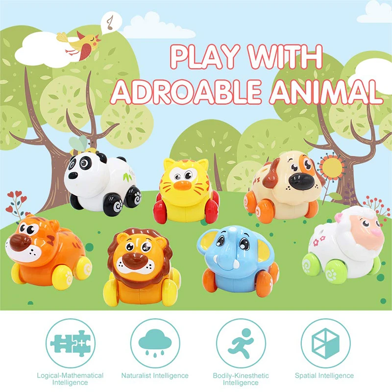 8 Pieces Lot Voiture Jouets Pour Garcons 1 An Dessin Anime Animaux Friction Pousser Et Aller Jouet Voiture Jeu Ensemble Pour Bebe 13 24 Mois Enfants Cadeaux Aliexpress