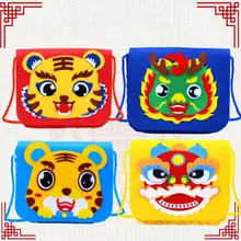 

3D DIY Manual Messenger Bag Craft Toys Children Handmade EVA Bags Make Materials Kids Hands-on ability Learning Education Toys