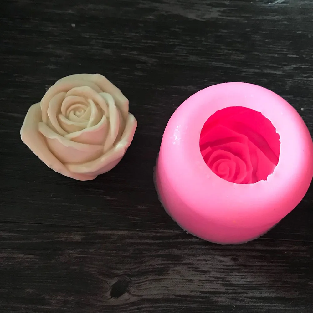 Силиконовая форма в виде Розы в форме мыла полимерные глиняные формы Fondant(сахарная) формочка для выпечки прессформы