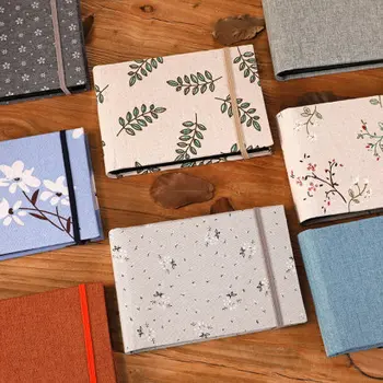 

Vintage Fashion Photo Album 6 Inch Postcard Album 100 Photos 10*15 Photocard Holder Interleaf Type Album For Cards