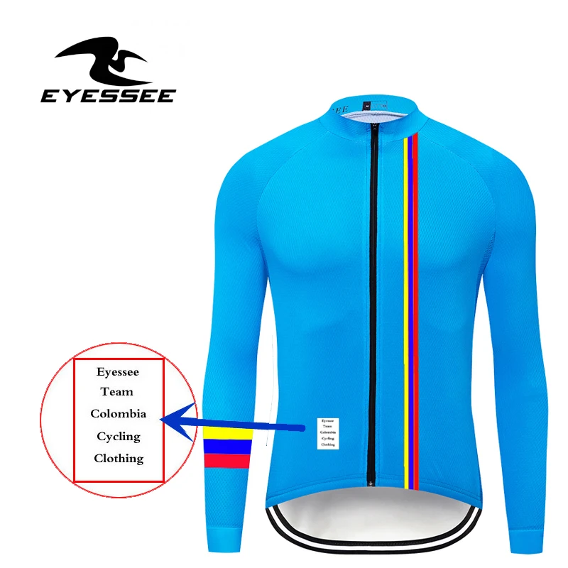 Eyessee Зимняя Теплая Флисовая велосипедная Джерси длинная ropa ciclismo mtb велосипедная одежда флисовая детская одежда для велоспорта