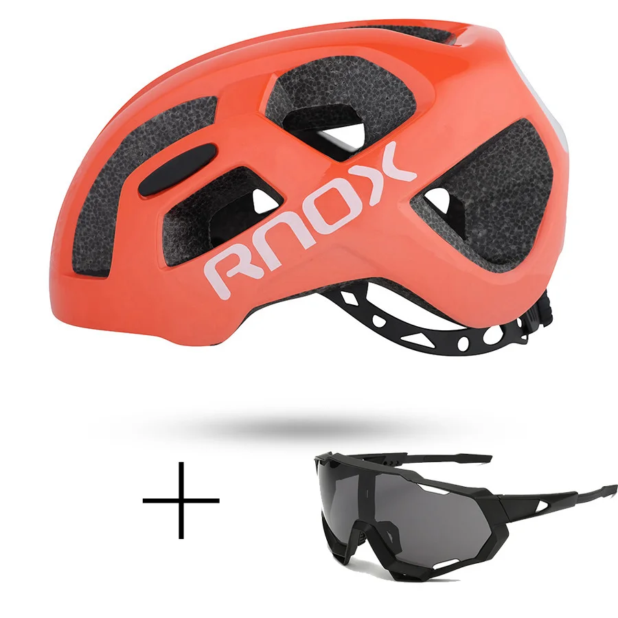 RNOX Сверхлегкий мужской велосипедный шлем восьмиугольный черный mtb Горный шоссейный велосипедный шлем для женщин для взрослых 55-61 см оборудование для гоночного велосипеда - Цвет: colour 2
