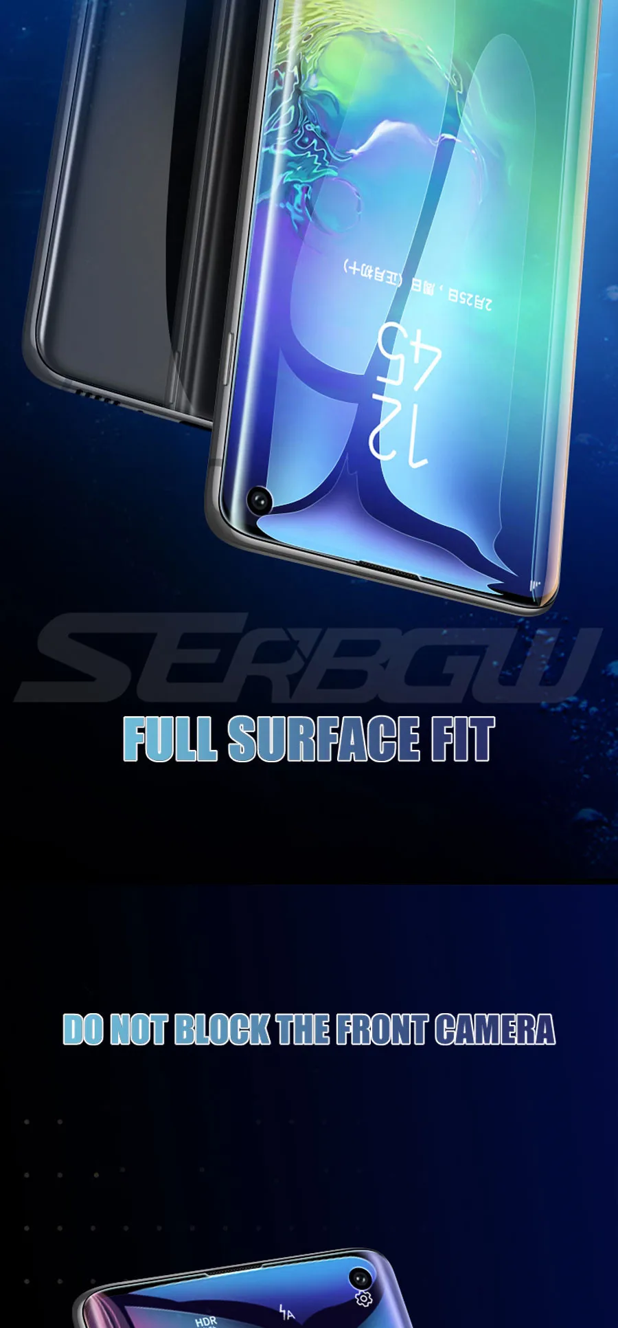 99D полное покрытие мягкая Гидрогелевая пленка для samsung Galaxy Note 10 Pro 9 8 S10 S9 S8 Plus S10e S7 Edge Защитная не стеклянная