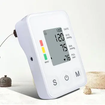 

Voice Cuff Arm Sphygmomanometer Blood Presure Meter Monitor Heart Rate Pulse Portable Tonometer