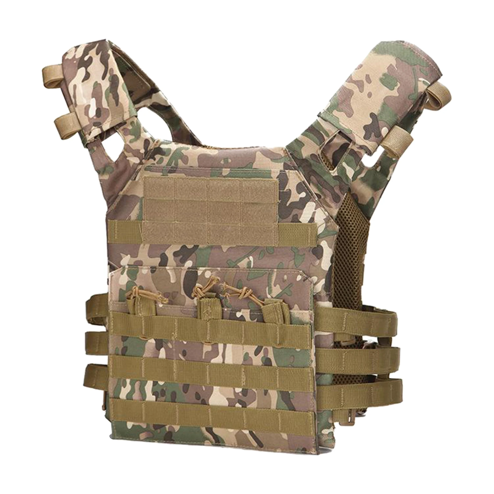 Breathable Tactical Vest Gaming Women Men Chest Rig Webbing Plate Wargame Vest