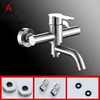 Bathroom Shower Faucets Stainless Steel Triple Bathtub Faucet Mixers Hot Cold Mixer Valve Nozzle Tap Wall Mounted Home Accessory 3